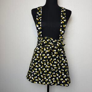 Urban Outfitters Floral Ireley Corduroy Skirtall Overall